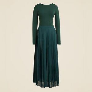 J. Crew Dark Green Maxi Dress
